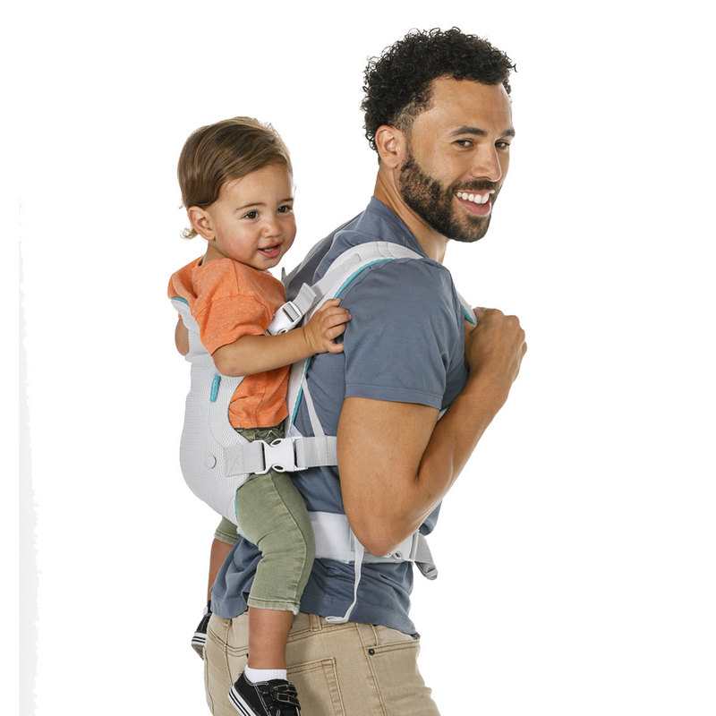 Porte-bébé Flip Ergo 4 en 1 Convertible Air gris et bleu mesh Infantino