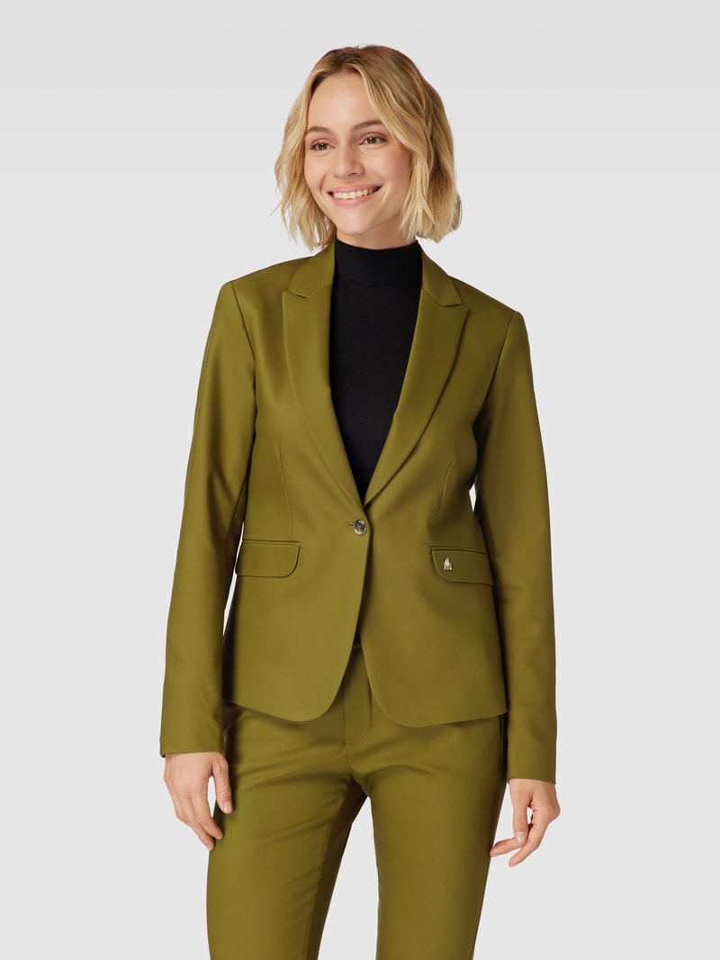 Blazer mit Label-Detail Modell 'Blake' in schilf