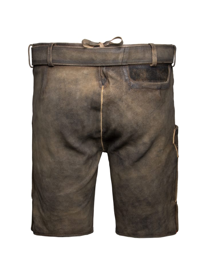 Stockerpoint Lederhose Bastian in dunkelbraun günstig kaufen