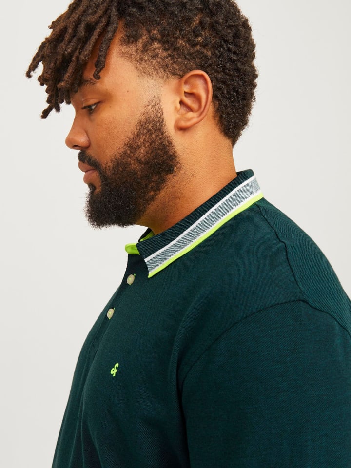 JACK & JONES PLUS Poloshirt in Deep Teal günstig kaufen