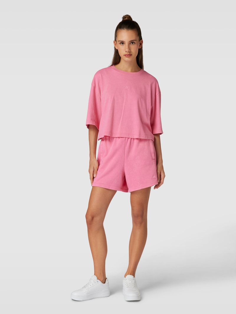Shorts mit Label-Detail in pink