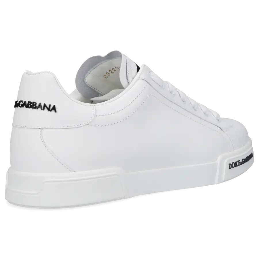 Dolce & Gabbana - Sneaker low PORTOFINO Kalbsleder - weiß