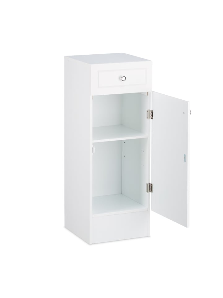 relaxdays Badschrank in Weiß - (B)30,5 x (H)80 x (T)30,5 cm günstig kaufen onesize