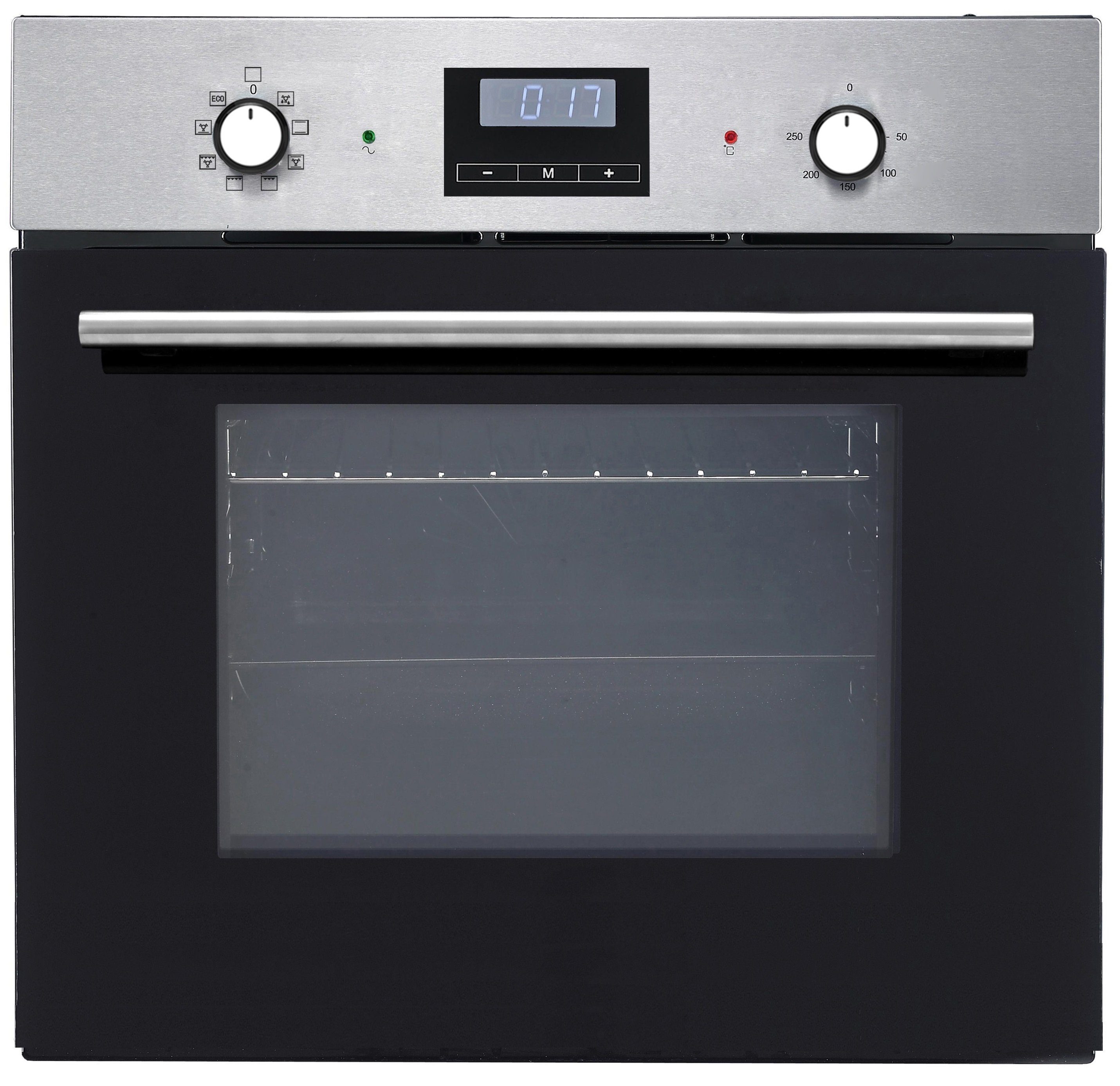 PKM Einbaubackofen PKM KH-F7-2S DIGI Einbauofen 60cm Backofen 8 Funktionen Umluft Display, 8 FUNKTIONEN