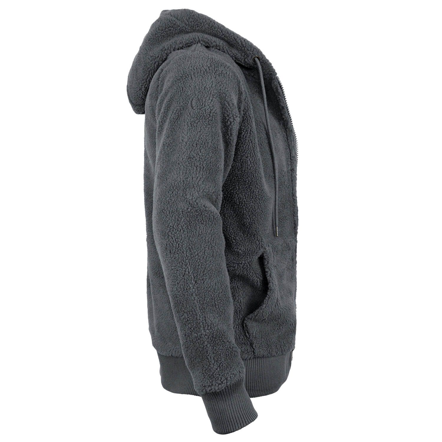 Teddyfleece Jacke mit Kapuze