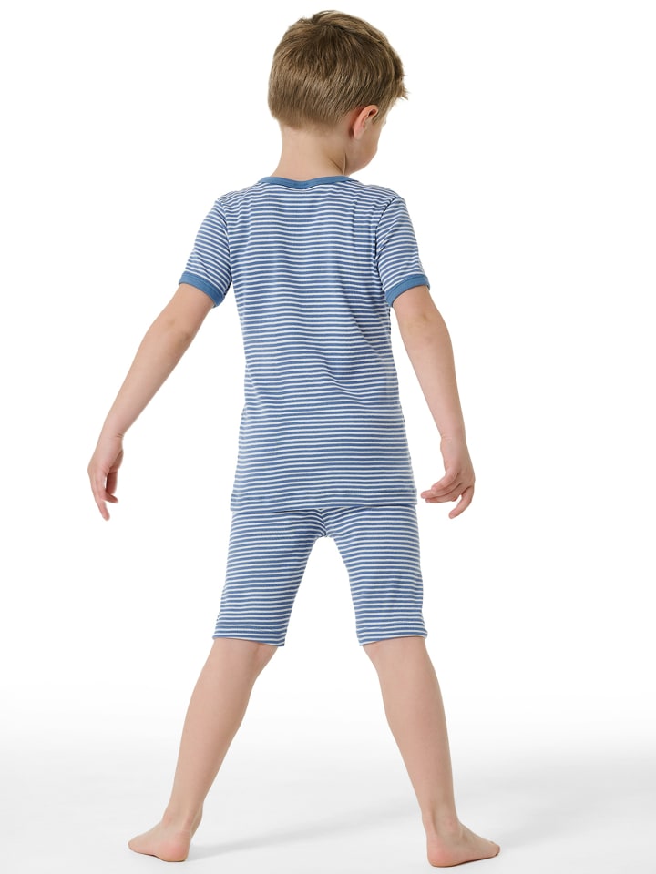 Schiesser Pyjama Natural Love in jeansblau günstig kaufen