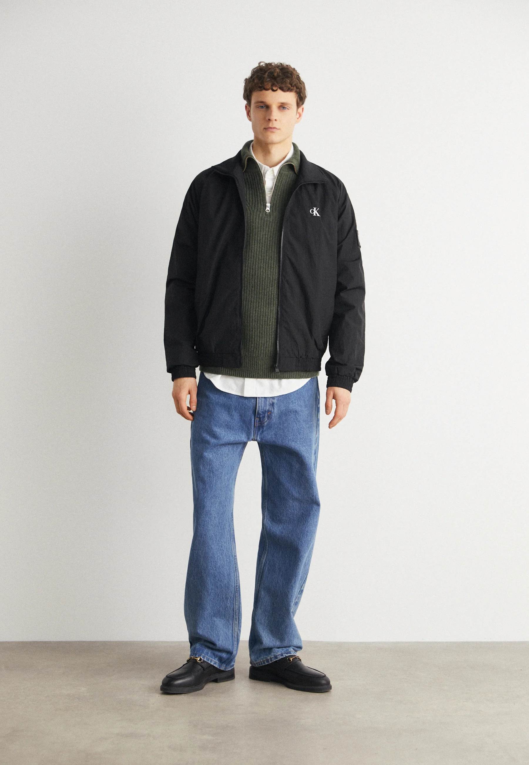 Calvin Klein Jeans UNPADDED HARRINGTON - Chaqueta ligera