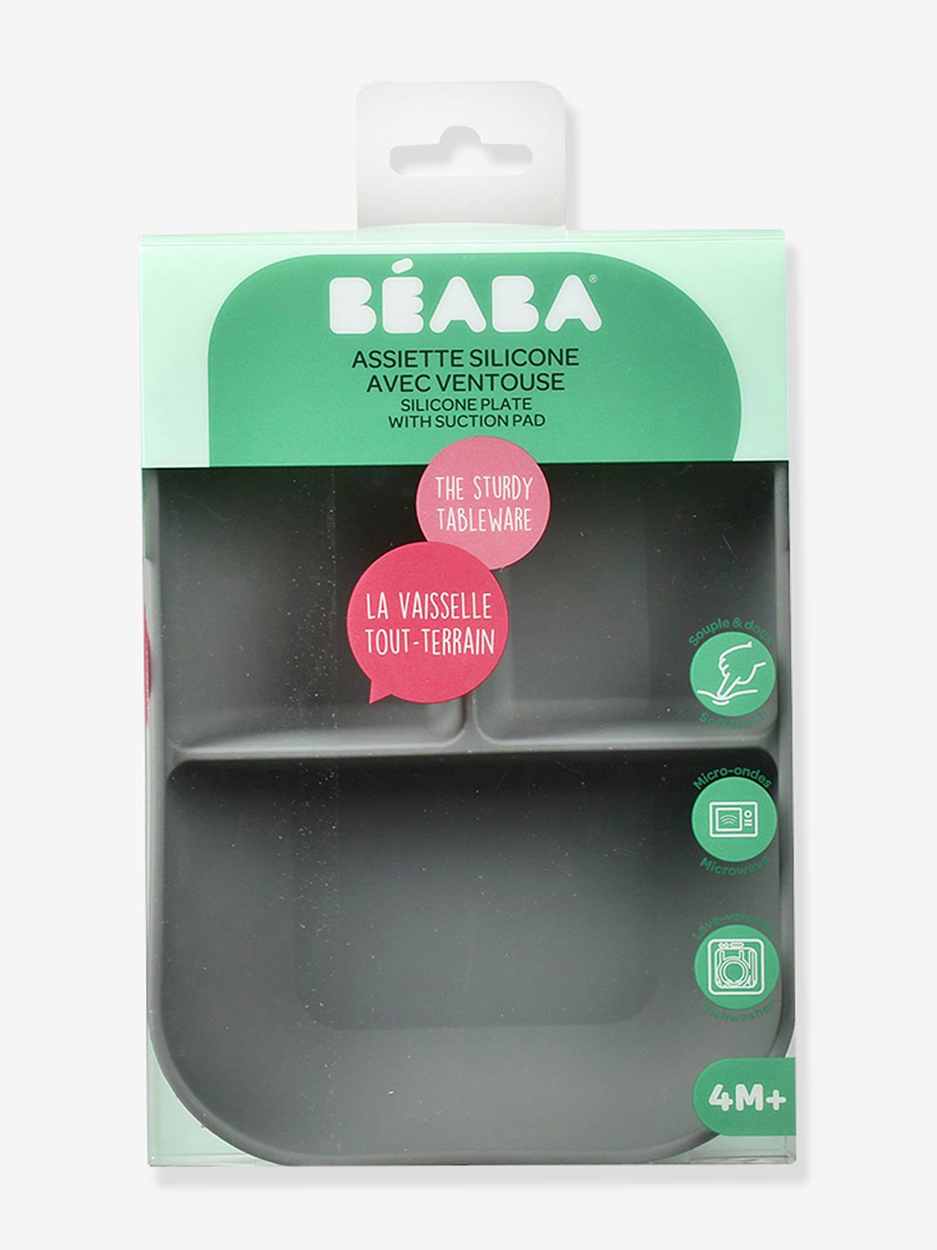 Beaba Baby Esslern-Teller mit Unterteilung BEABA - blau