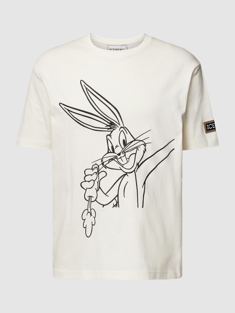 T-Shirt mit Looney Tunes®-Print in offwhite