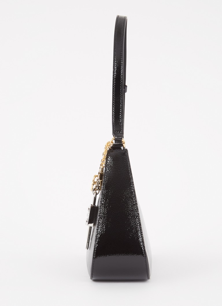 Givenchy Lucky Lock -vasikannahkainen olkalaukku lakatulla viimeistelyllä