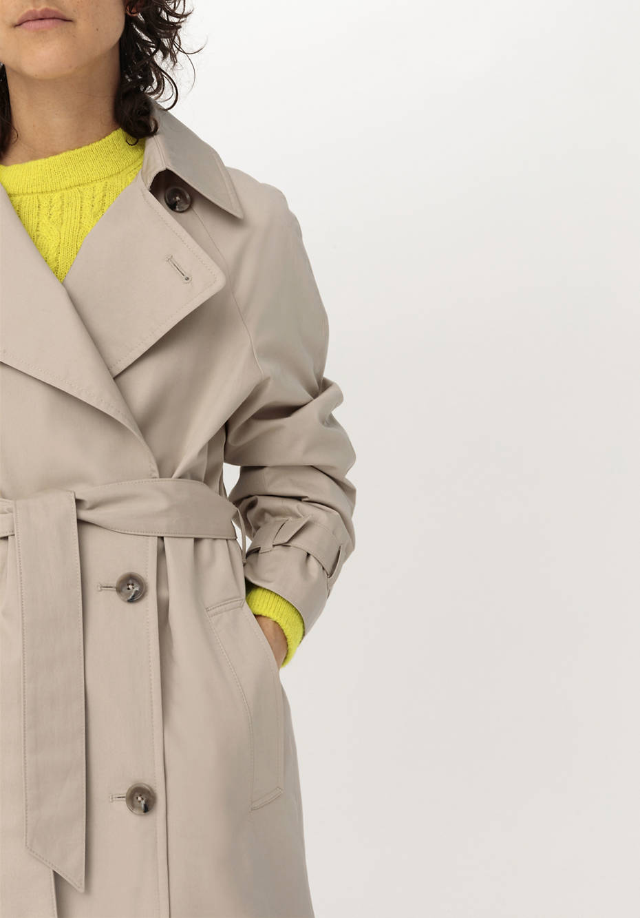 Trenchcoat Nature Shell aus reiner Bio-Baumwolle