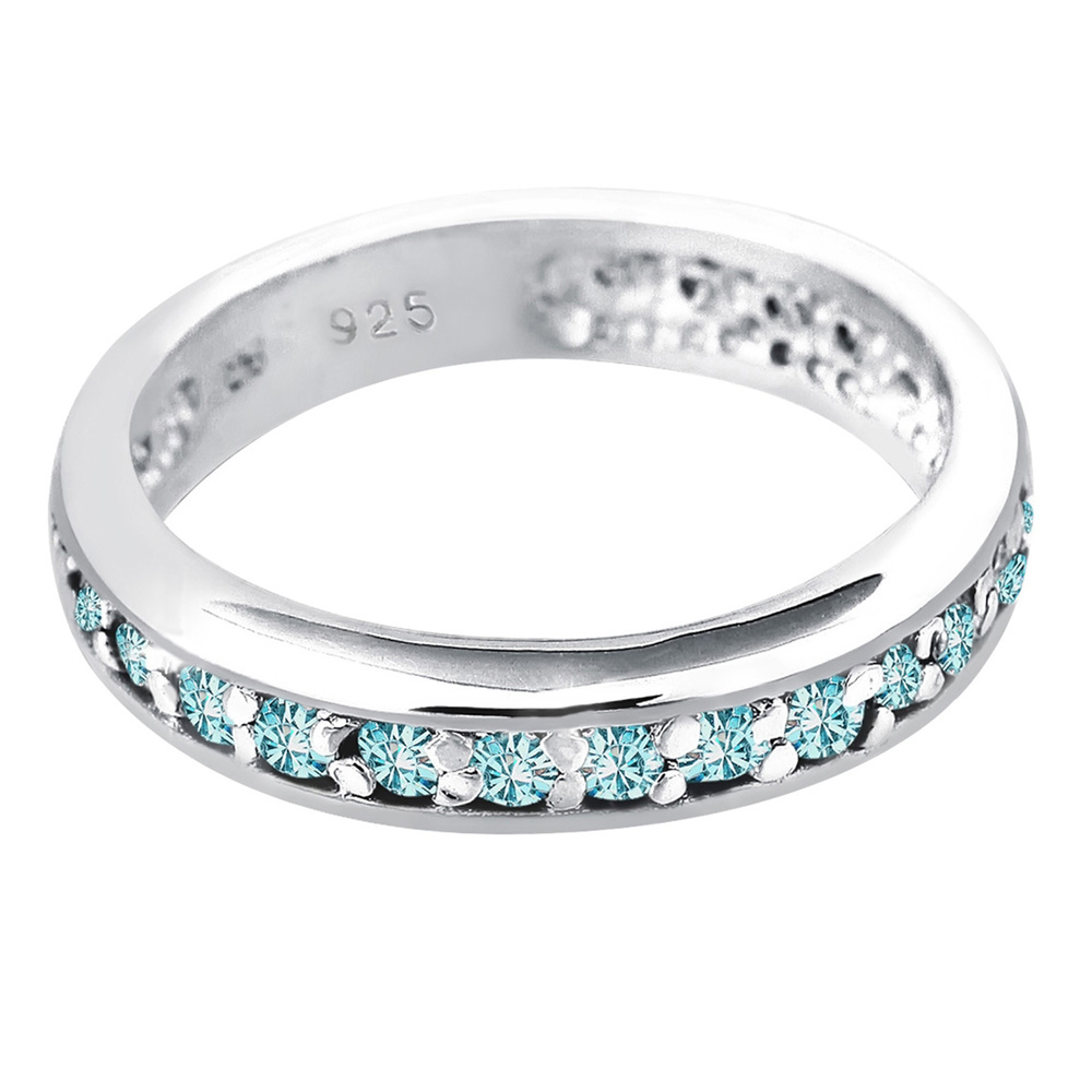 Elli Elli Bague Femme l'Engagement Précieux avec les Cristaux en Argent Sterling 925 Bague