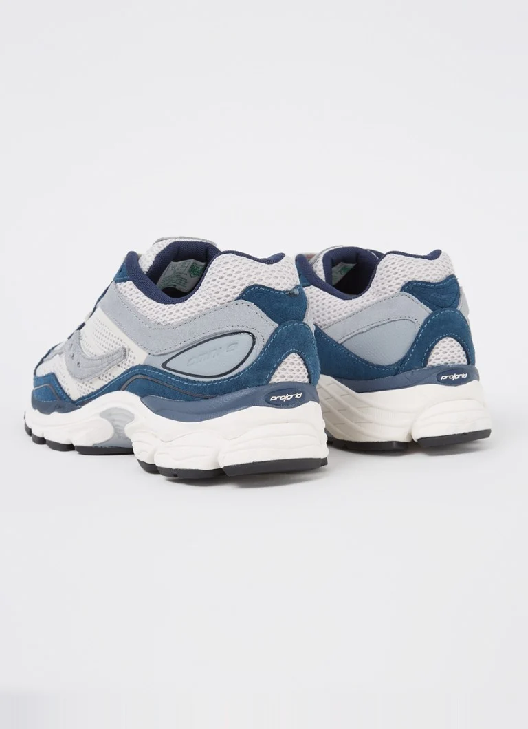 Saucony Progrid Omni 9 mesh sneaker with suede details