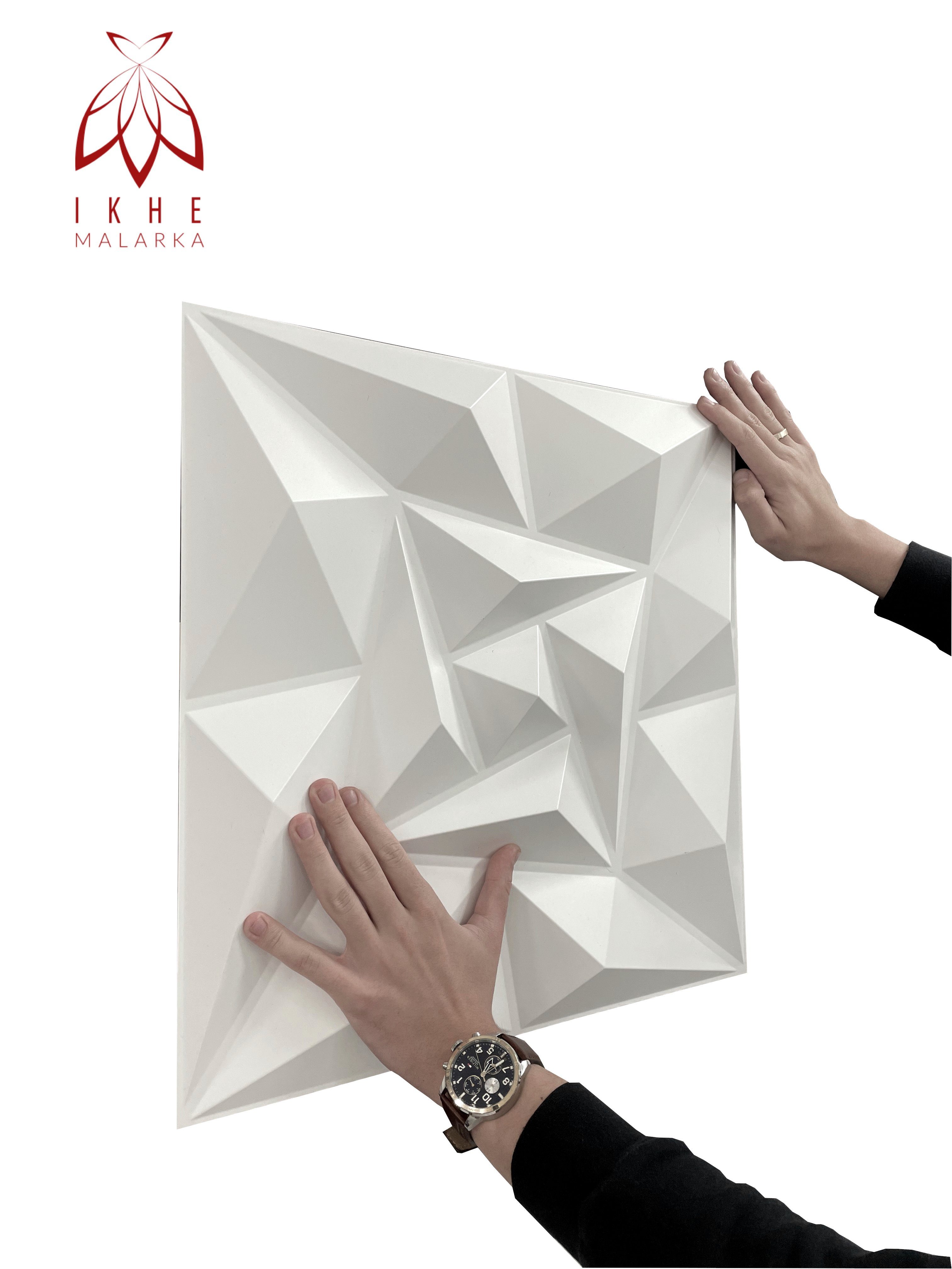 IKHEMalarka 3D Wandpaneel 3D Paneele PVC Kunststoffpaneele, BxL: 50,00x50,00 cm, 0,25 qm, (1 Stück, 3D Wandpaneele Deckenpaneele) hochwertige & harte PVC 3D Platten Wand & Decke