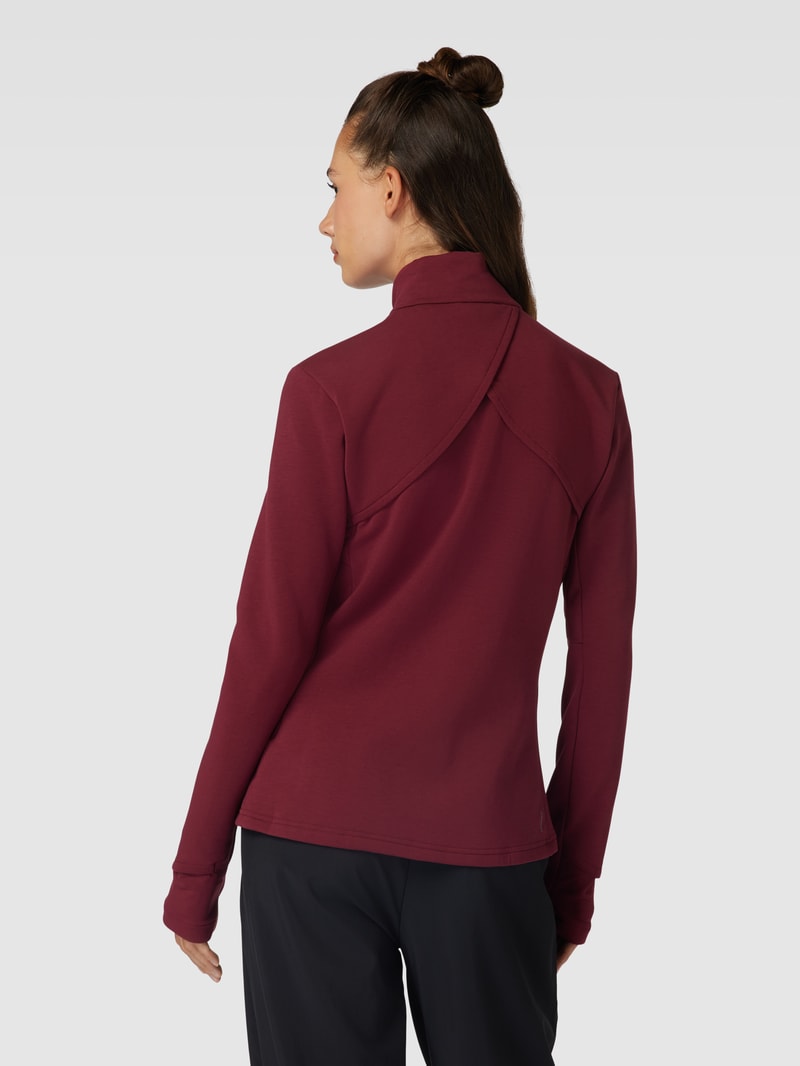 Sweatjacke mit Label-Details Modell 'TRUEMOVE' in mauve