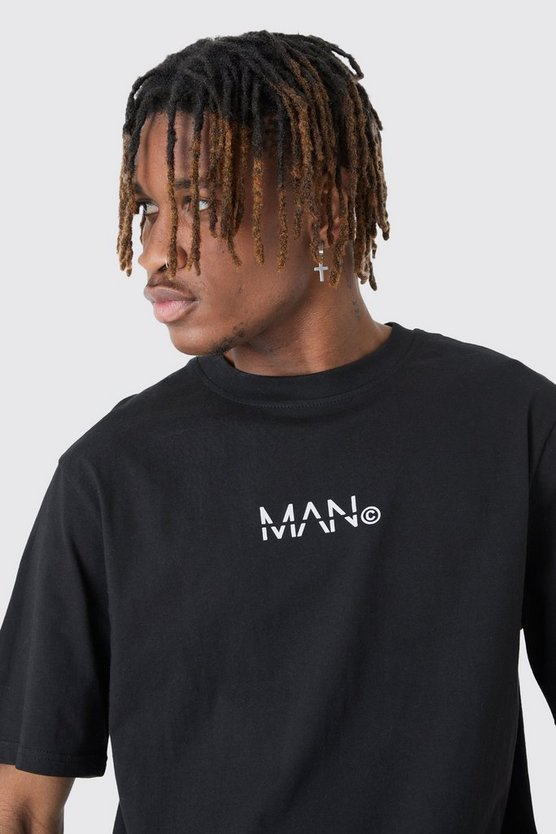Tall T-Shirt mit Original Man Print