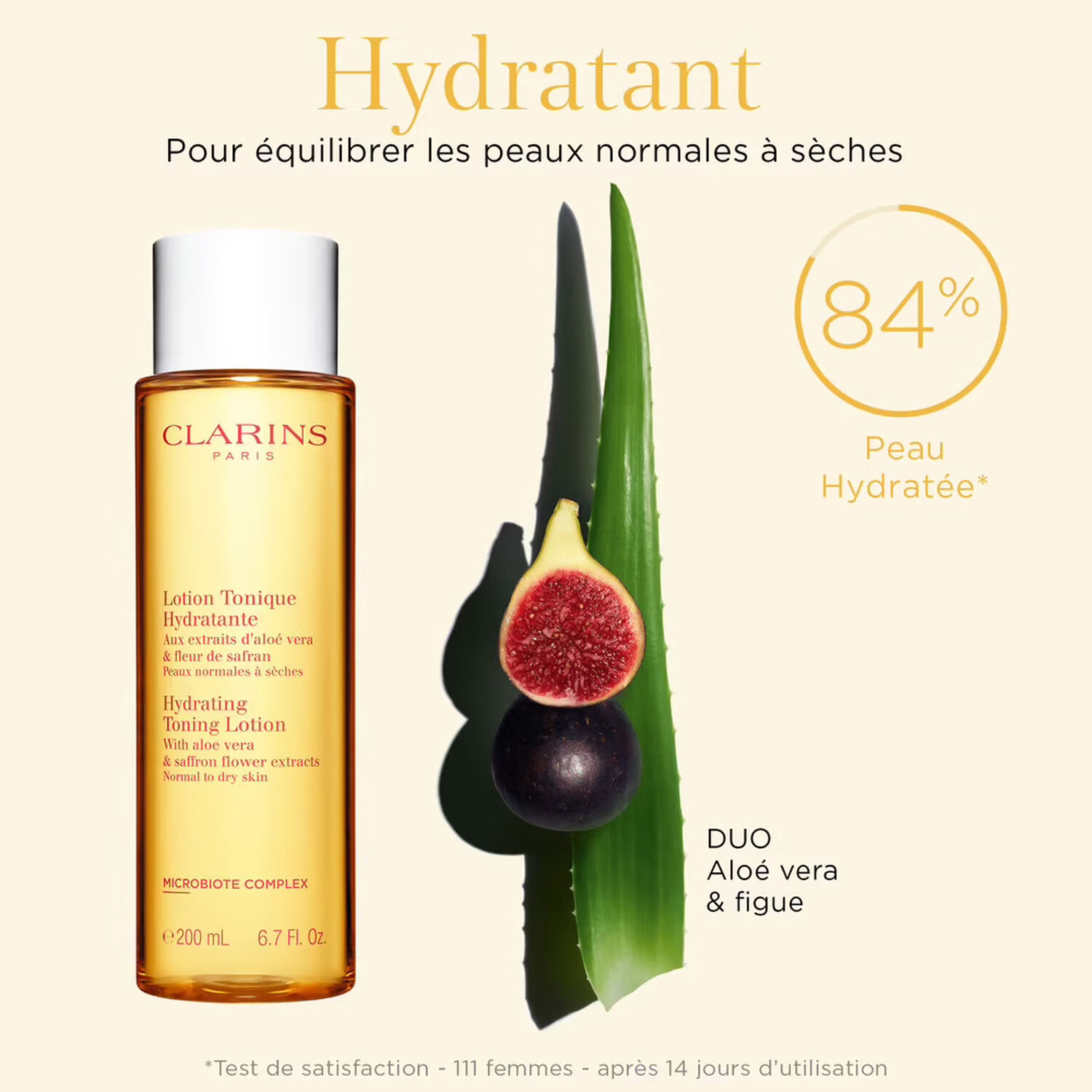 Clarins Lotion Tonique Hydratante Aux extraits d'aloé vera & fleur de safran