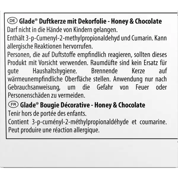 Duftkerze Honey & Chocolate