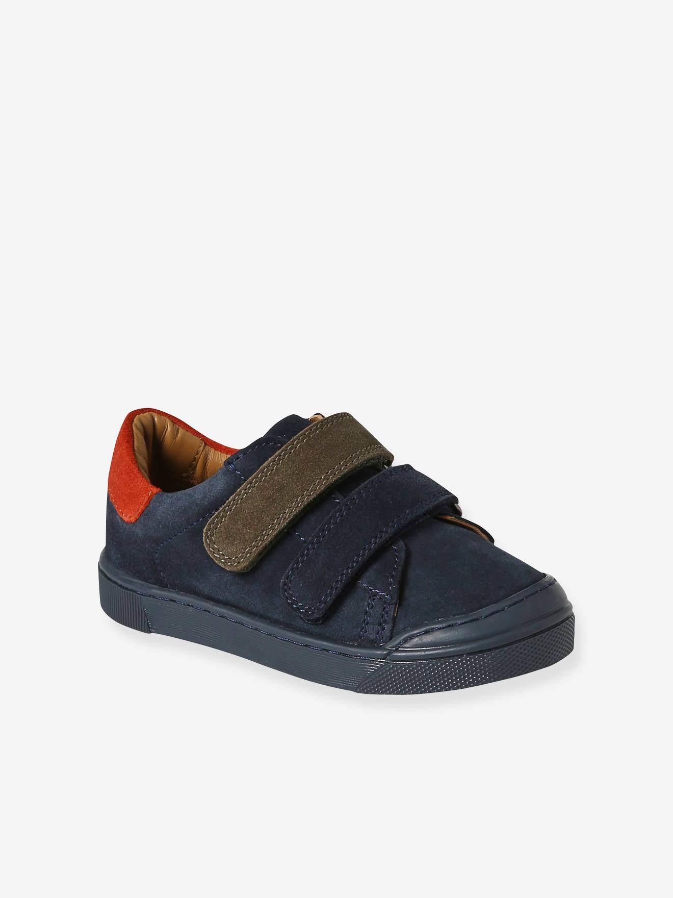 Vertbaudet Kinder Klett-Sneakers, Anziehtrick - marine