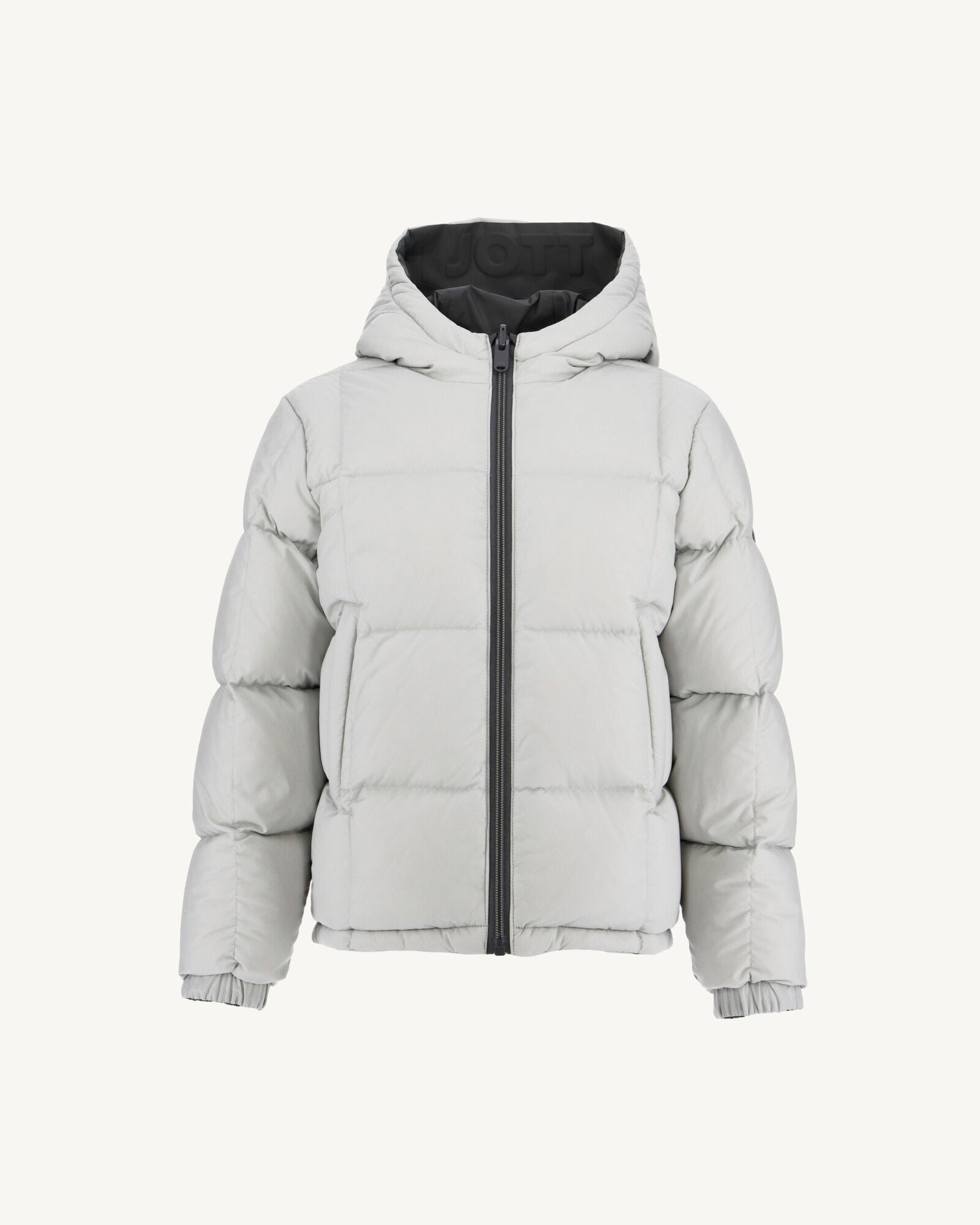 Doudoune réversible à capuche enfant Anthracite/Gris acier Yoko 2.0