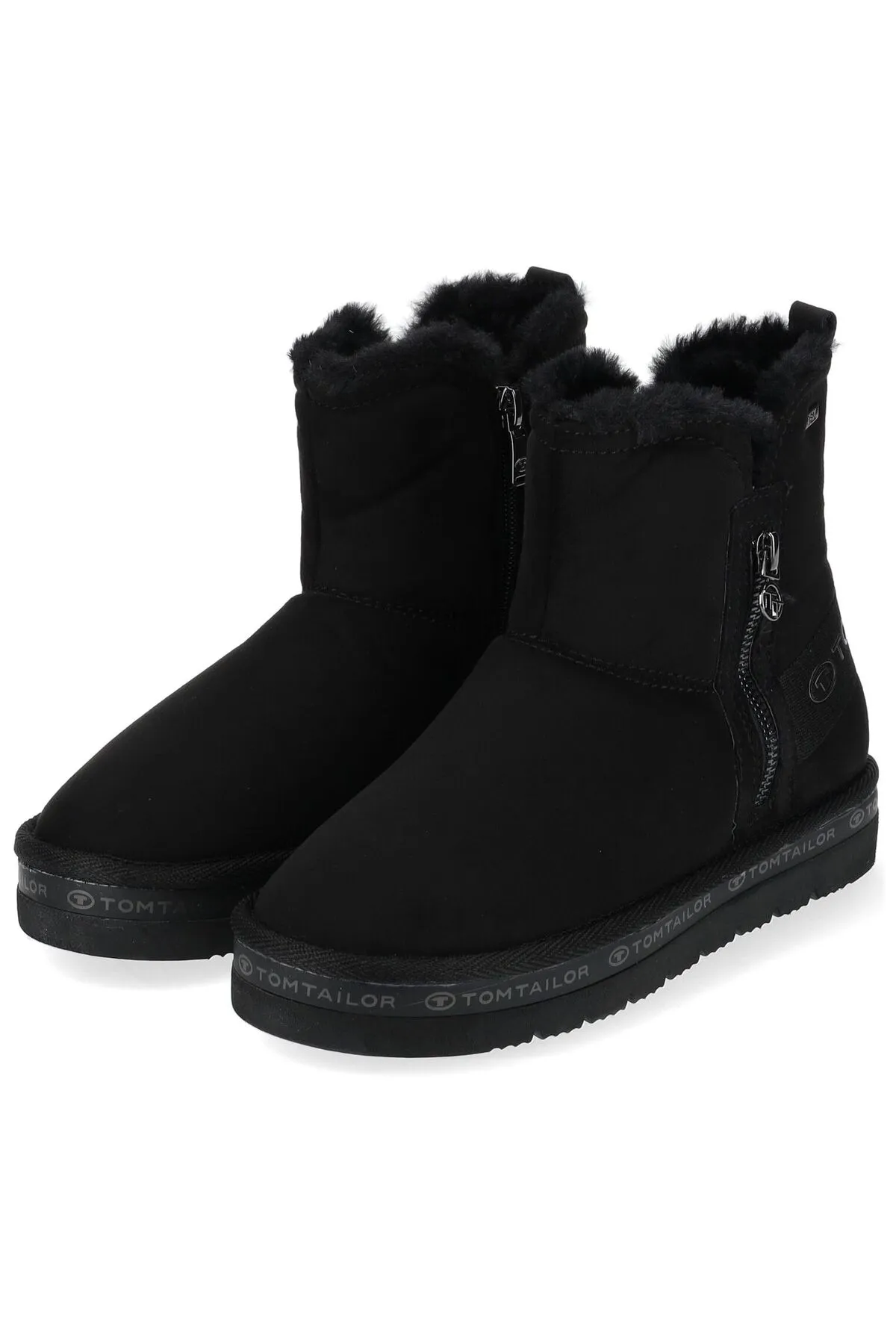Tom Tailor  Stiefelette - Schwarz - Flacher Absatz