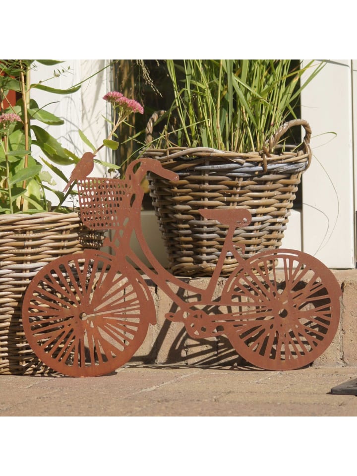 UNUS Gartenstecker Rost Fahrrad in Braun günstig kaufen