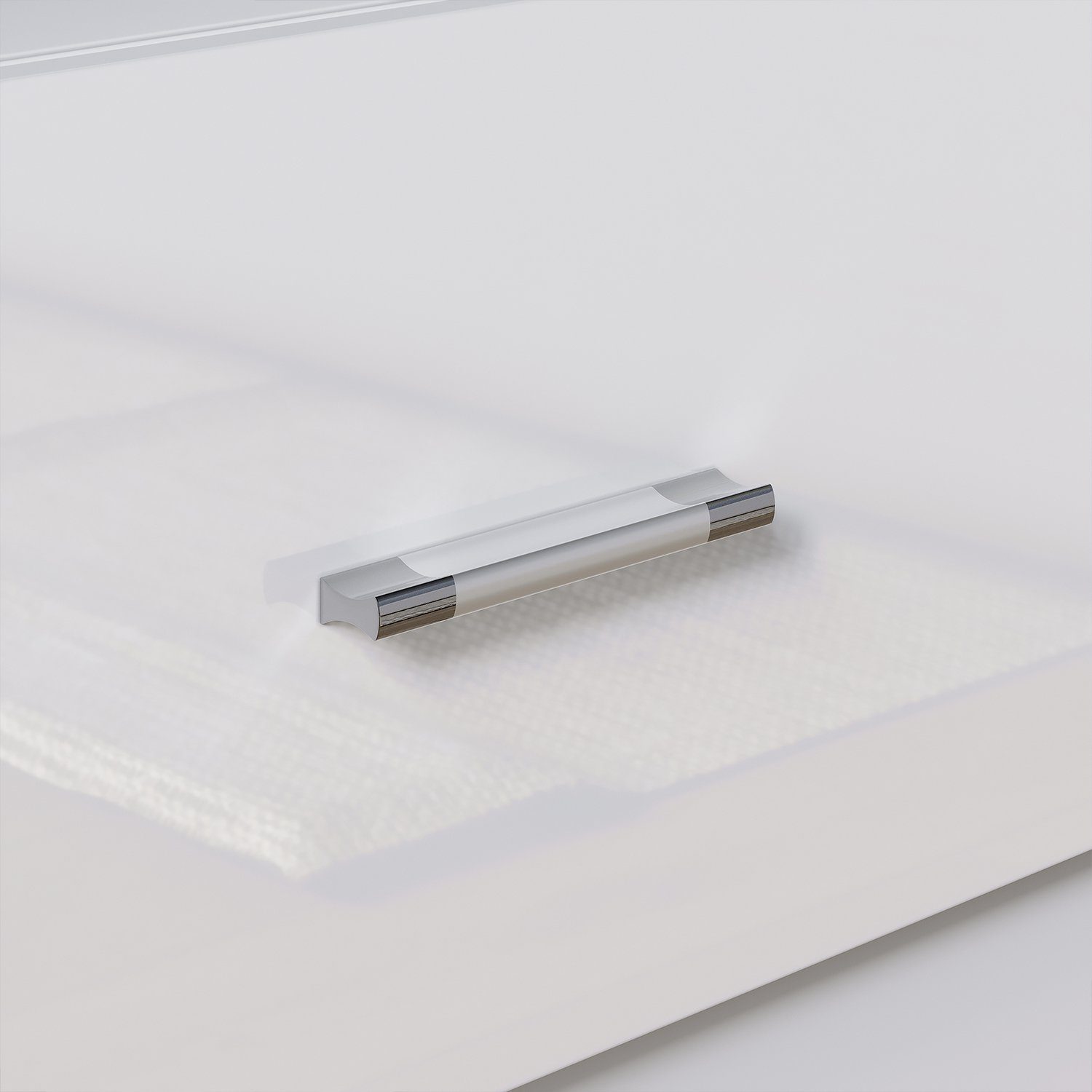 SONNI Nachtkonsole Nachttisch mit led beleuchtung,schublade 45x35xH46.5cm, Nachtkommode weiss hochglanz, 45cm breit