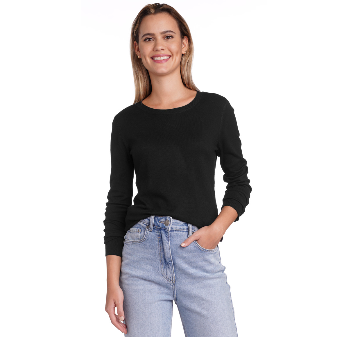 Damen Pullover aus Rippstrick