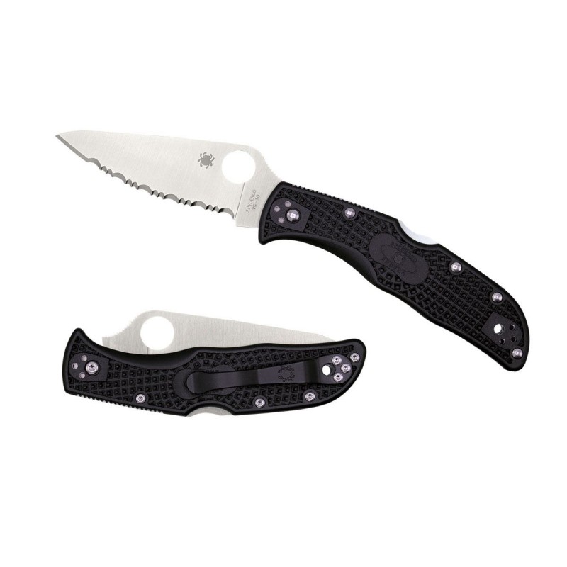 Spyderco Endela FRN Schwarz gezahnt C243SBK