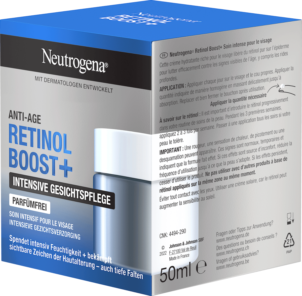 Anti Age Gesichtscreme Retinol Boost+, 50 ml