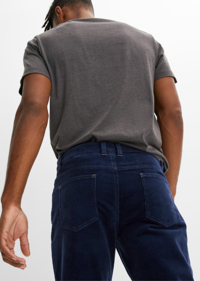 Regular Fit Stretch-Cordhose, Straight
