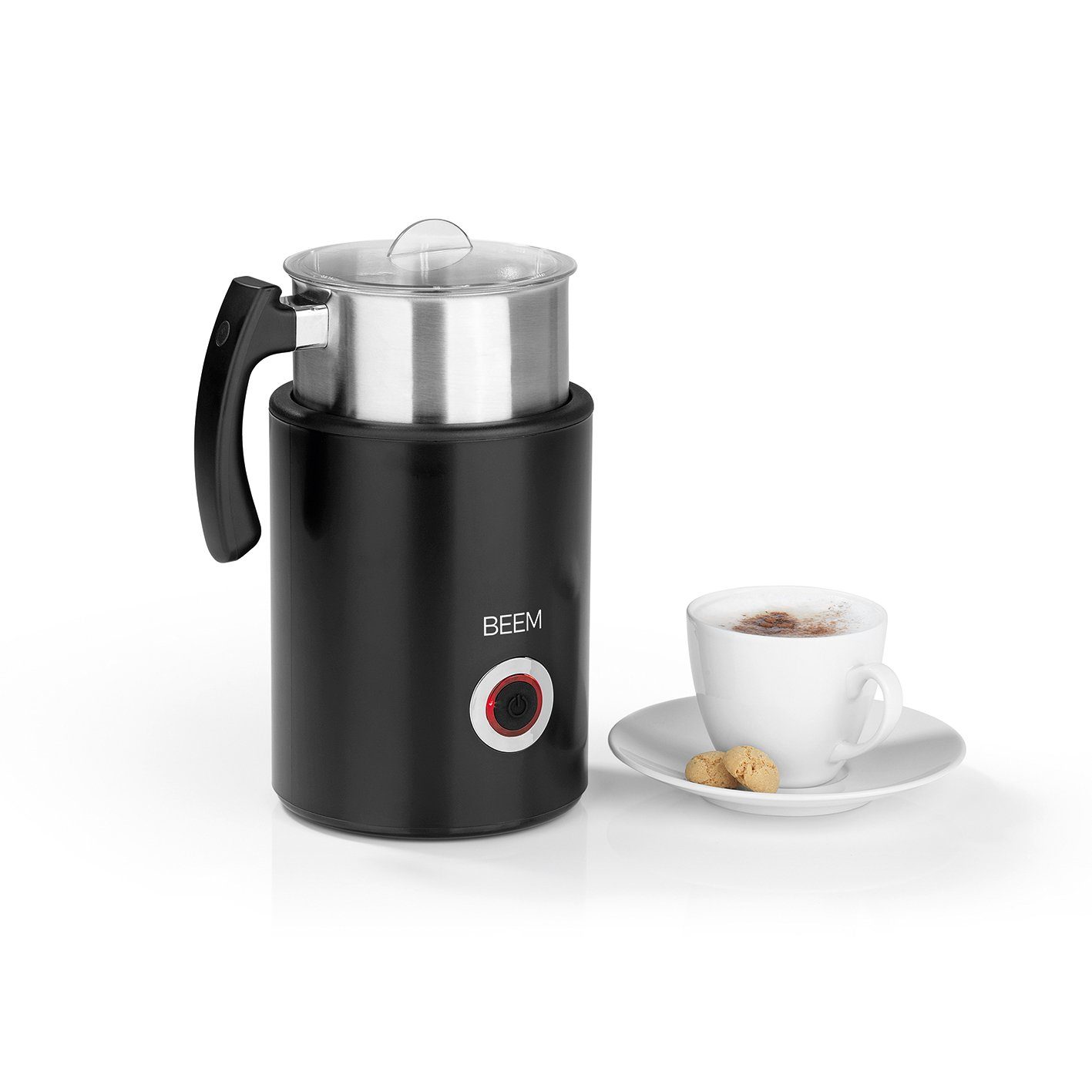 BEEM Milchaufschäumer MILK-PERFECT Induktions-Milchaufschäumer 260ml, 500 W, abnehmbare und spülmaschinengeeigneten Edelstahl-Kanne