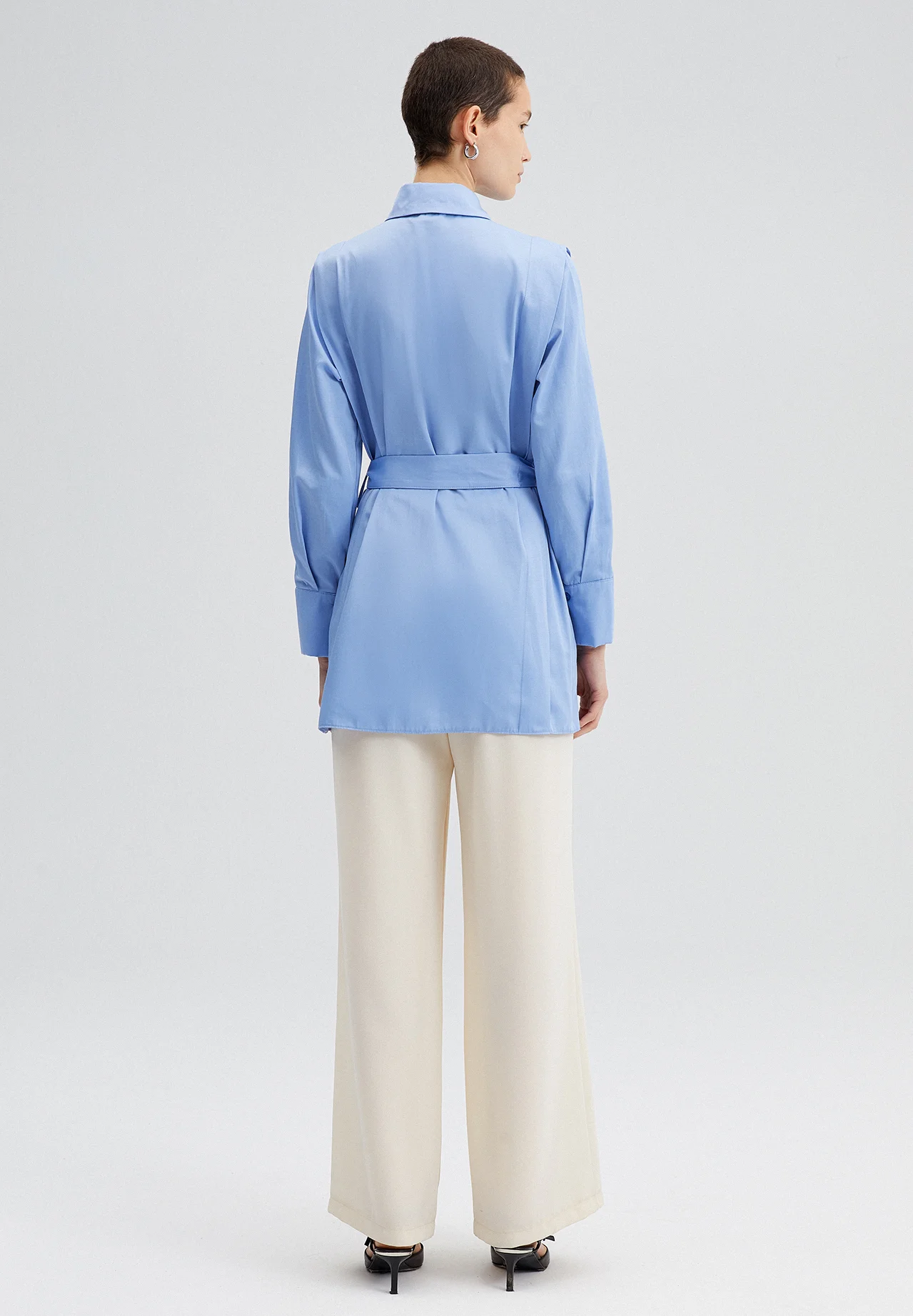Touché Privé BELTED POPLIN - Camisa