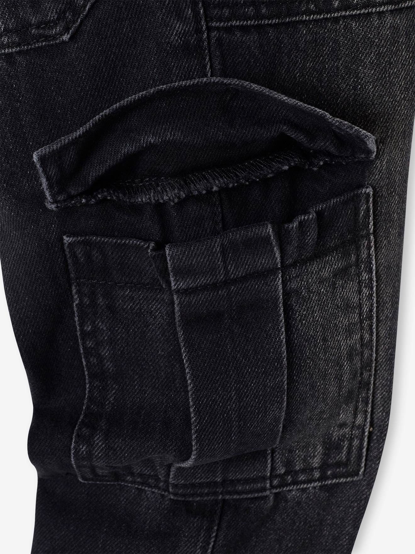 Vertbaudet Jungen Cargo-Jeans mit Dehnbund Oeko-Tex - blue stone