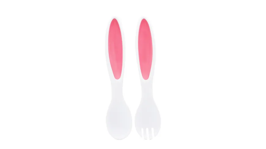 Winkee Salatbesteck Hasenohren weiß, pink