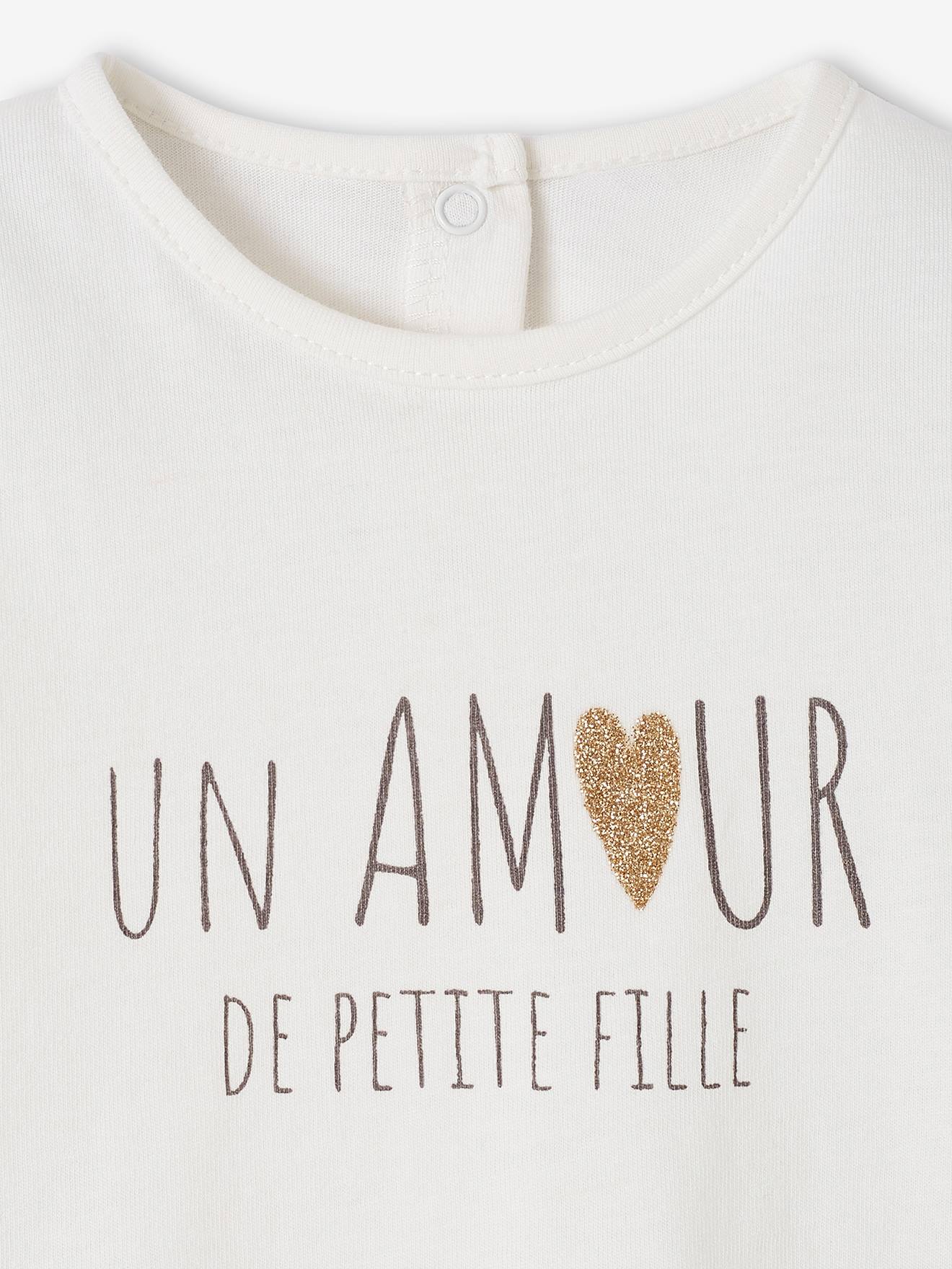 T-shirt personnalisable bébé bronze