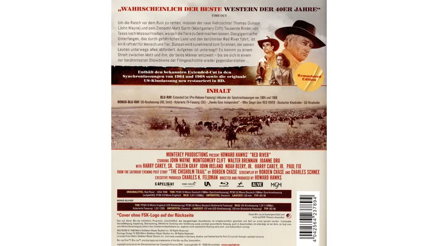 Red River - Panik am roten Fluss - 2-Disc Edition (Blu-ray + Bonus-Blu-ray)