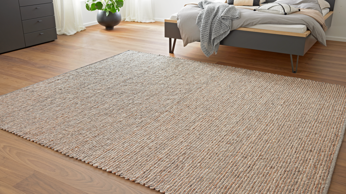 Interliving Handwebteppich B-8003 Braun 70 x 130 cm