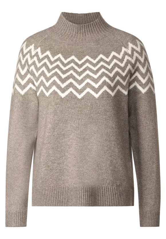 Street One Pullover mit Stehkragen