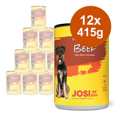JosiDog Nassfutter in Soße 12 x 415 g
