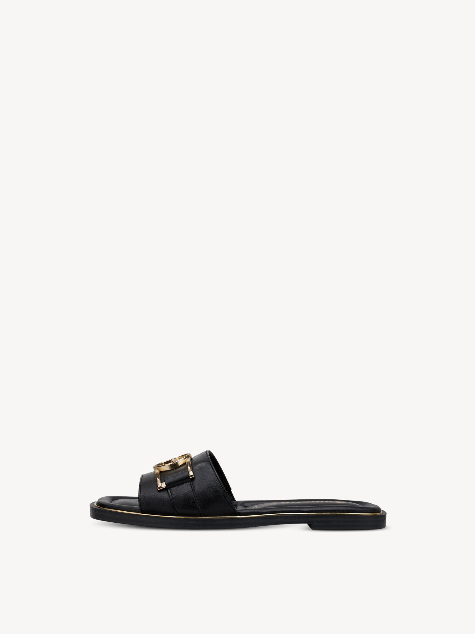 Mule en cuir - noir