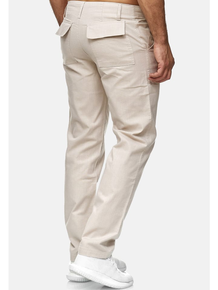 RESLAD Stoffhose Baumwollhose in beige günstig kaufen