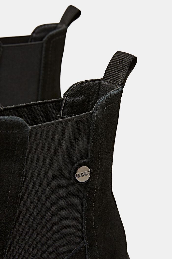 Boots aus echtem Veloursleder