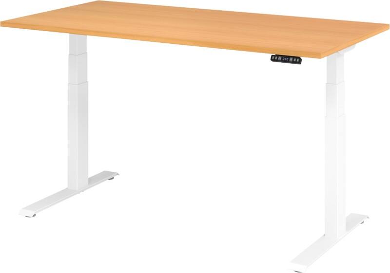 Hammerbacher Sitz-Steh-Arbeitsplatz XDKB16 1.600 x 800 x 1.290 mm Buche