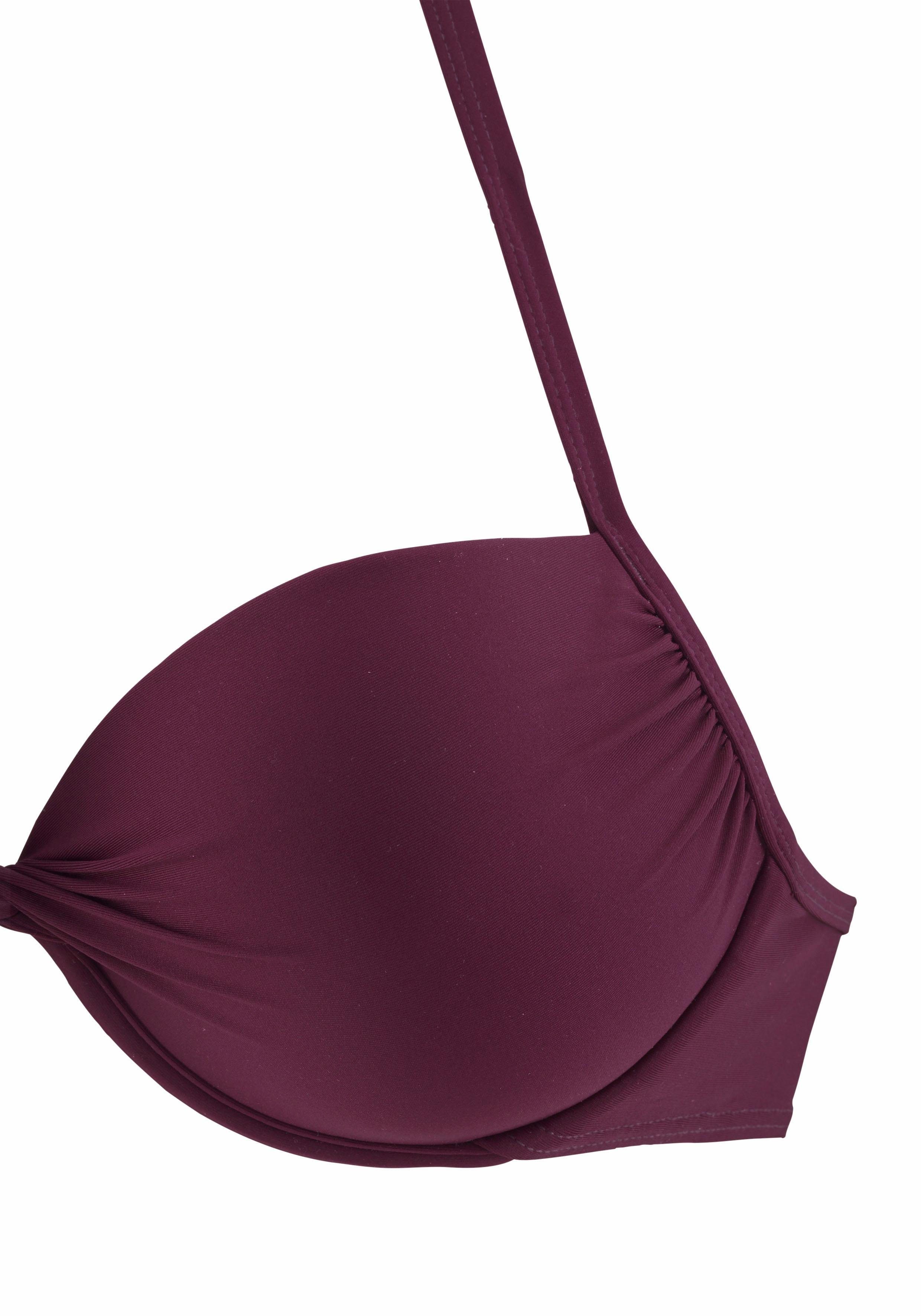 LASCANA Push-Up-Bikini-Top Italy, mit Raffung