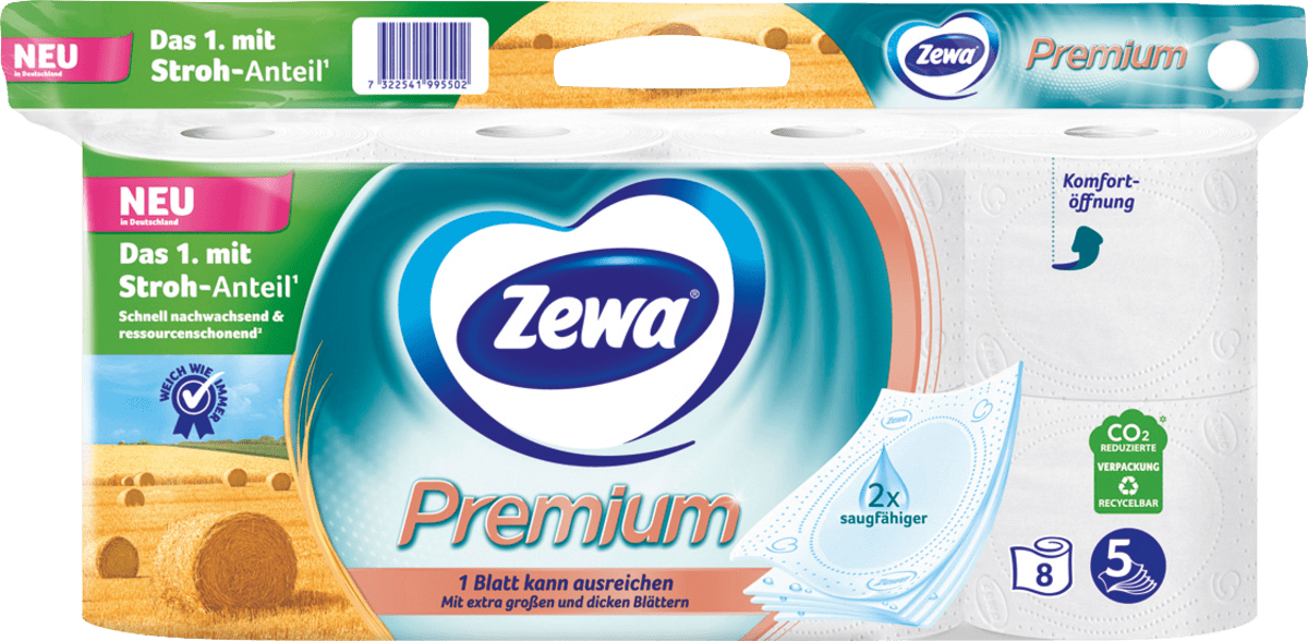 Toilettenpapier Premium 5-lagig (8x110 Blatt), 8 St
