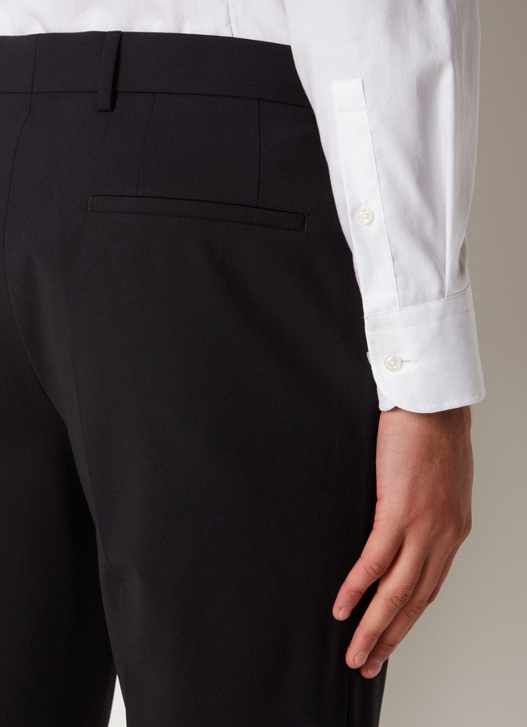 Nohavice HUGO BOSS Genius slim fit z panenskej vlny s bočnými vreckami