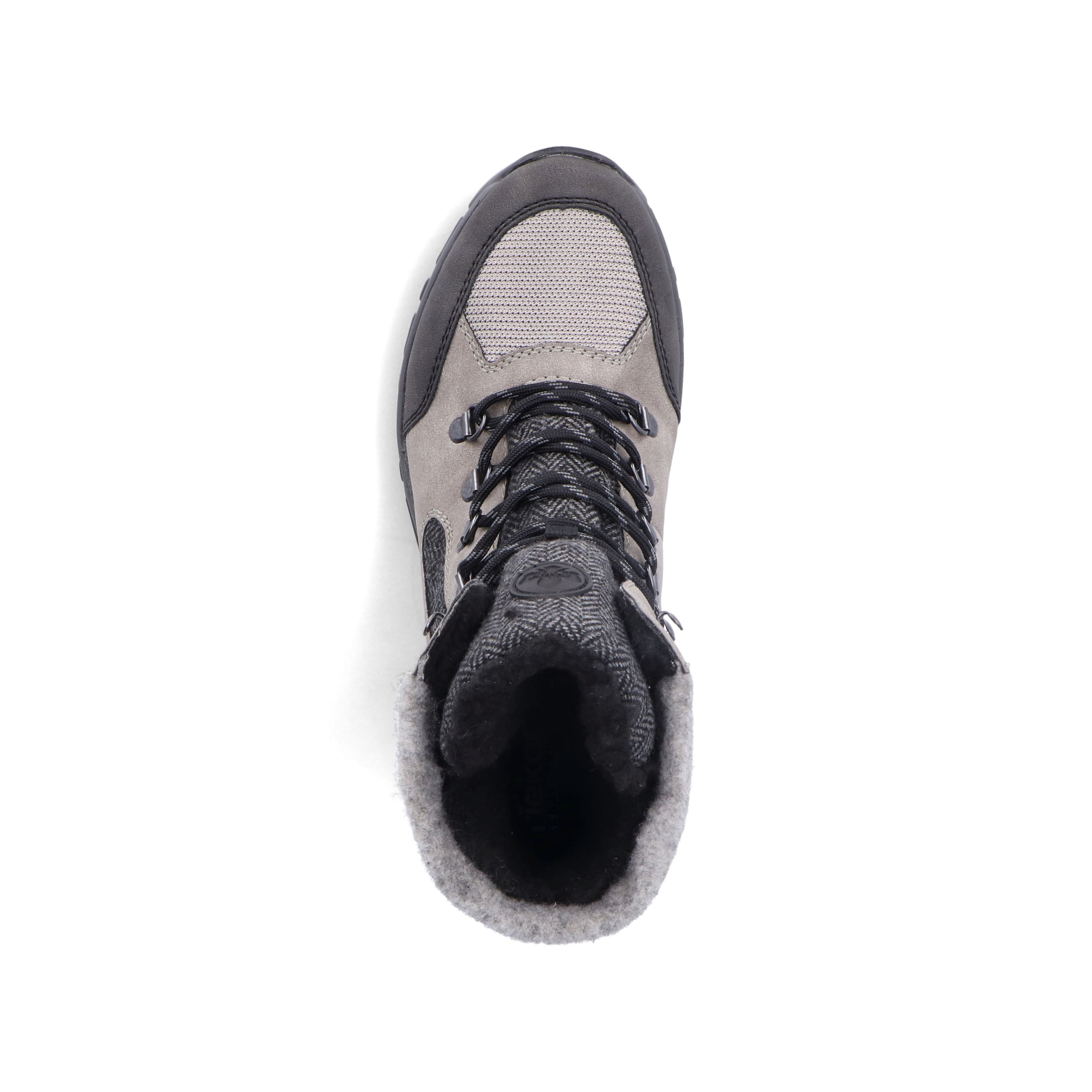 Rieker Damen Schnürstiefel silbergrau