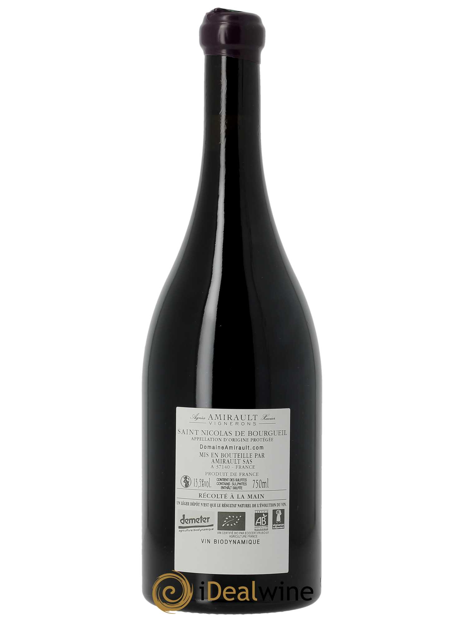 Saint-Nicolas de Bourgueil Le Vau Renou Agnès et Xavier Amirault  2019 - Lot de 1 Bouteille