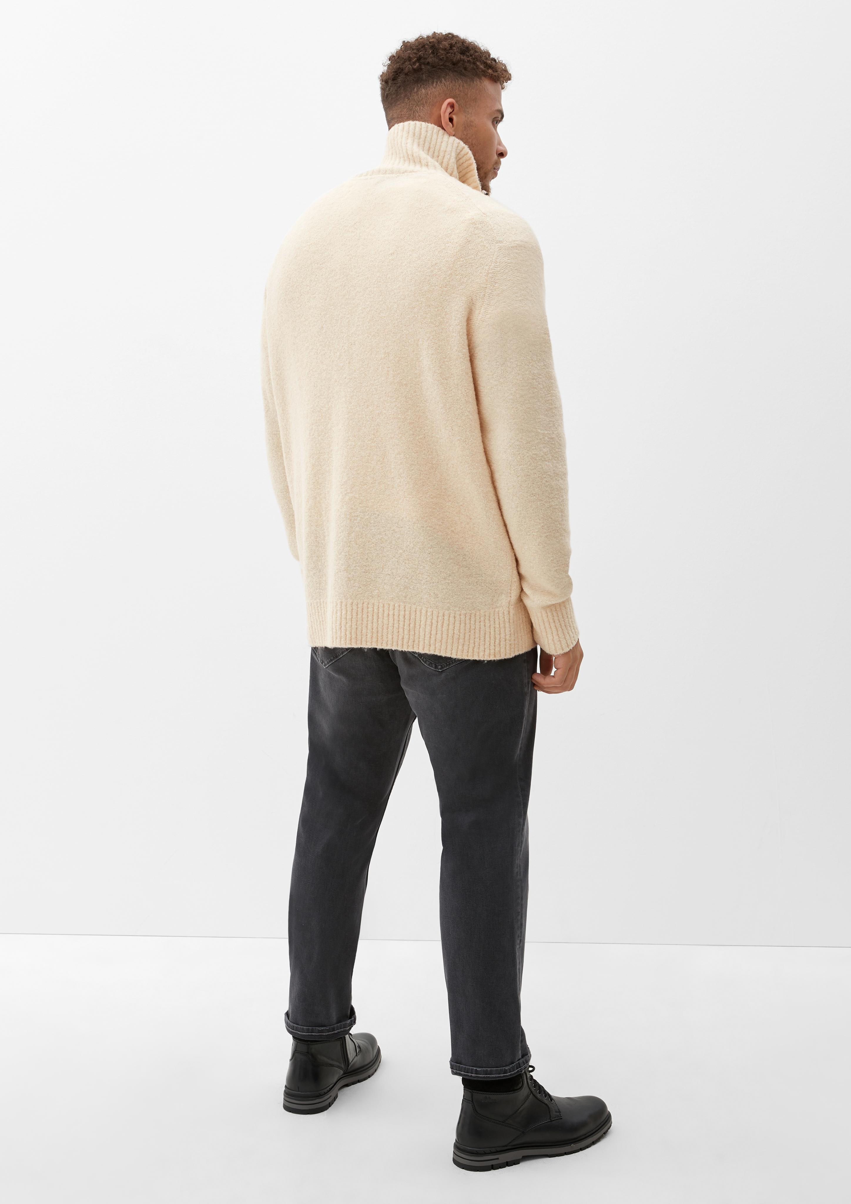 Bouclé-Troyer im Wollmix  2124601-8105
